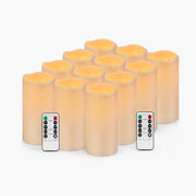 Antizer Outdoor Waterproof Flameless Candles 12 Pack × 12