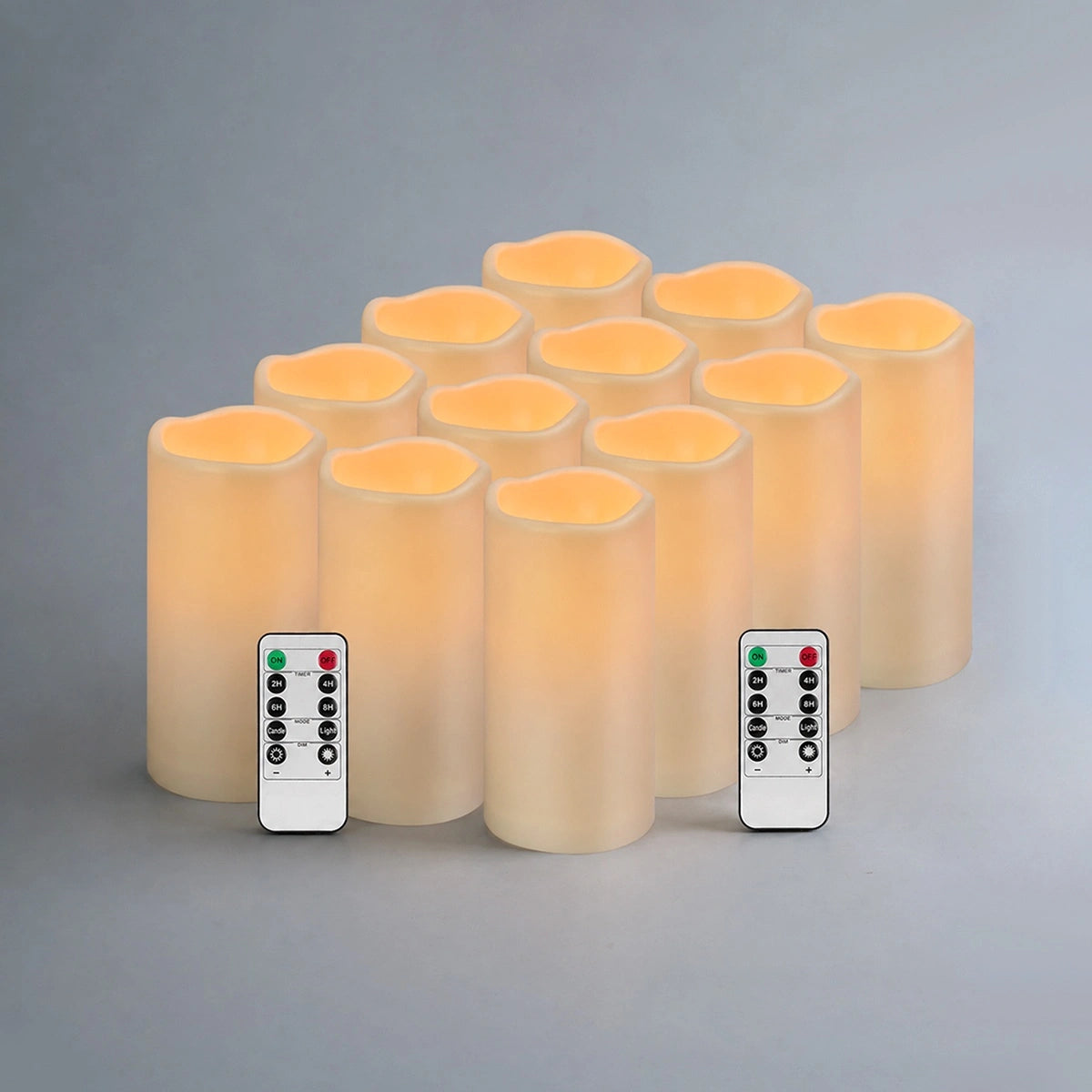 Antizer Outdoor Waterproof Flameless Candles 12 Pack × 12