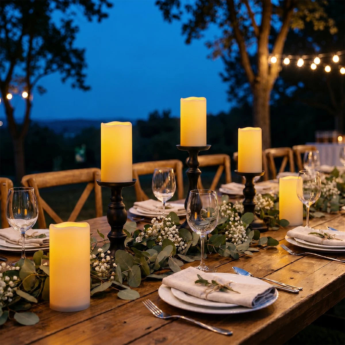Antizer Outdoor Waterproof Flameless Candles 12 Pack × 12