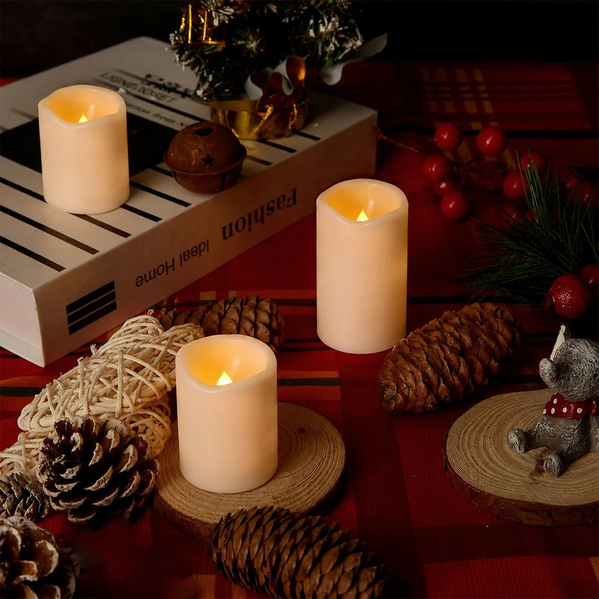 Antizer Outdoor Waterproof Flameless Candles 24 Pack × 6