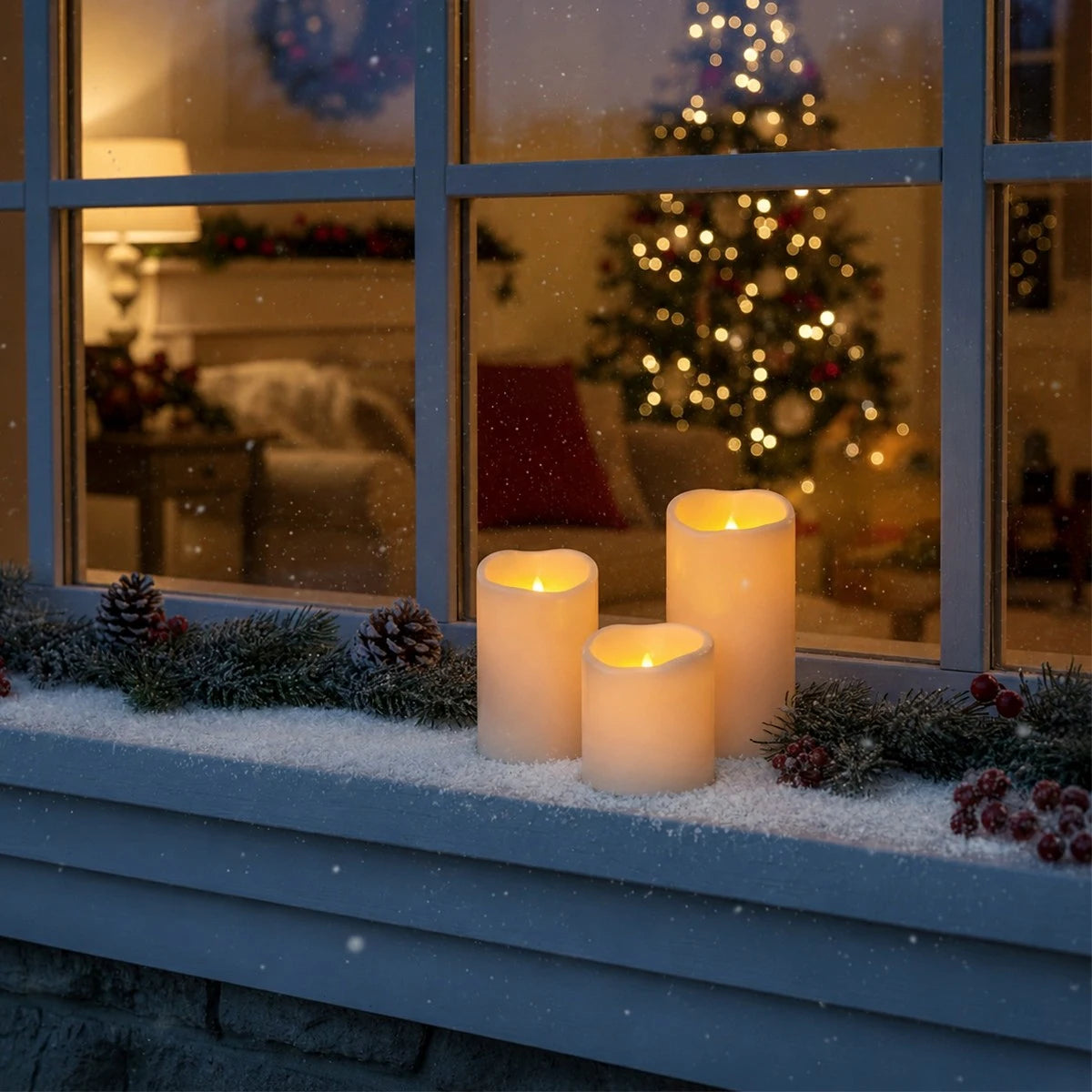 Antizer Outdoor Waterproof Flameless Candles 24 Pack × 6