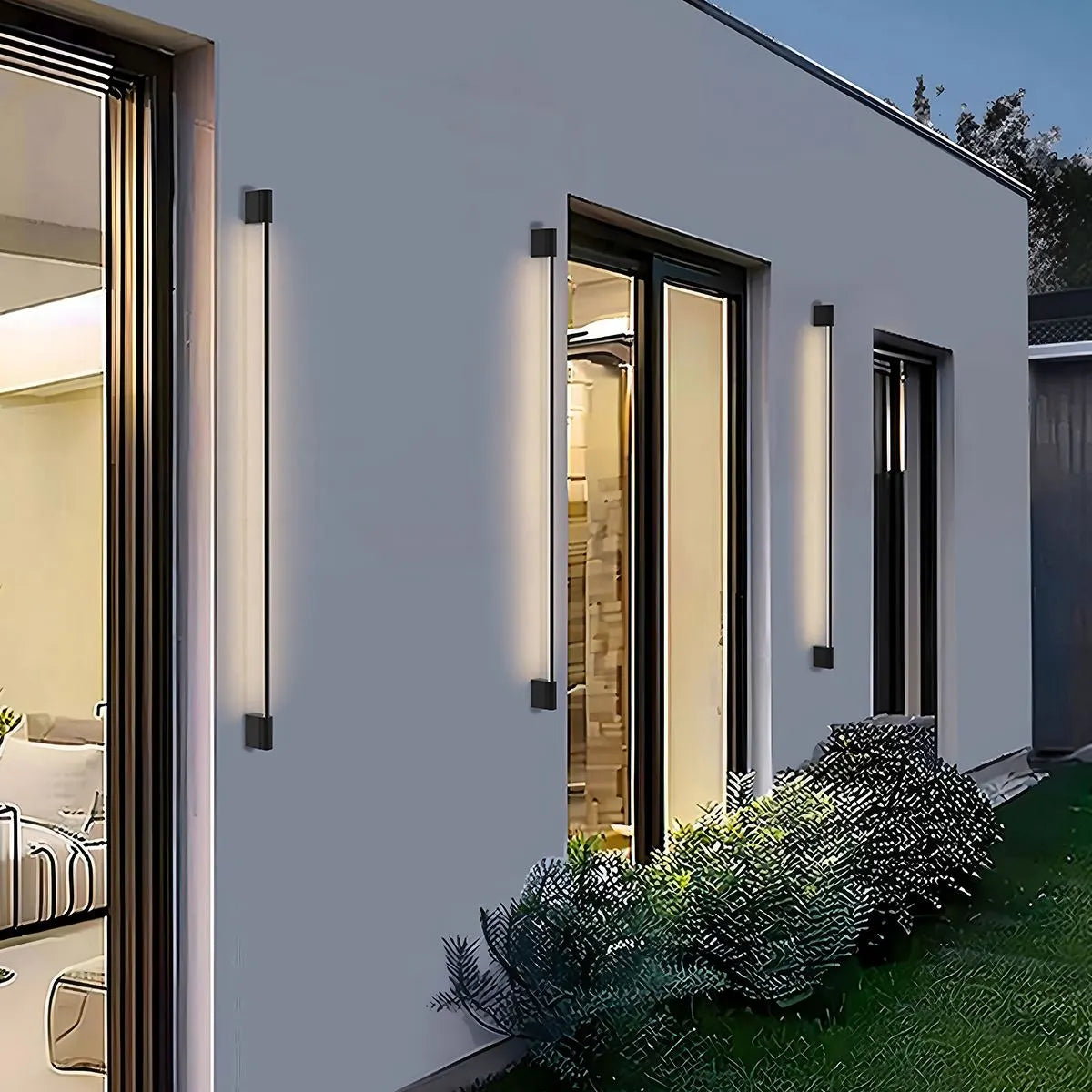 Antizer Outdoor Waterproof Minimalist Strip Wall Lamp