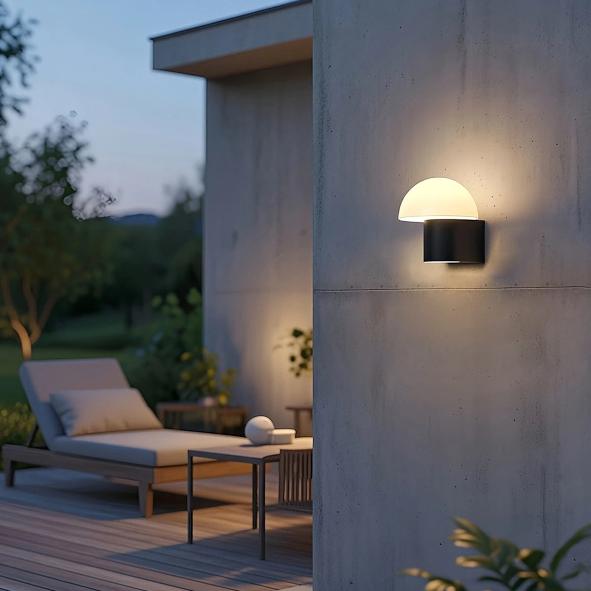 Antizer Outdoor Waterproof Mushroom Decorative Wall Lamp