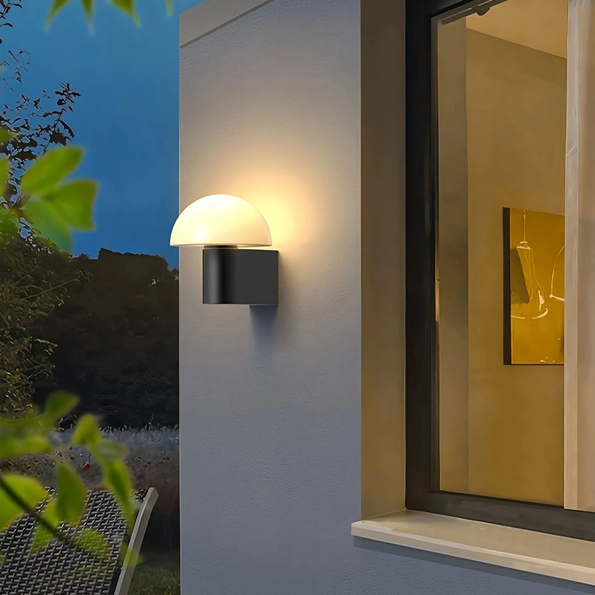 Antizer Outdoor Waterproof Mushroom Decorative Wall Lamp