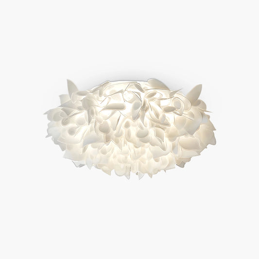 Antizer White Flower-Shaped Flush Mount Ceiling Light