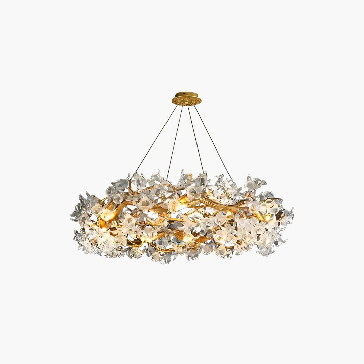 Antizer Petala Crystal Round Chandelier for Living Room