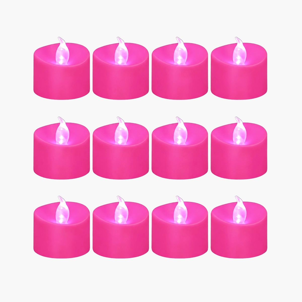 Antizer Pink LED Flameless Candle Tealights 100 Pack × 18