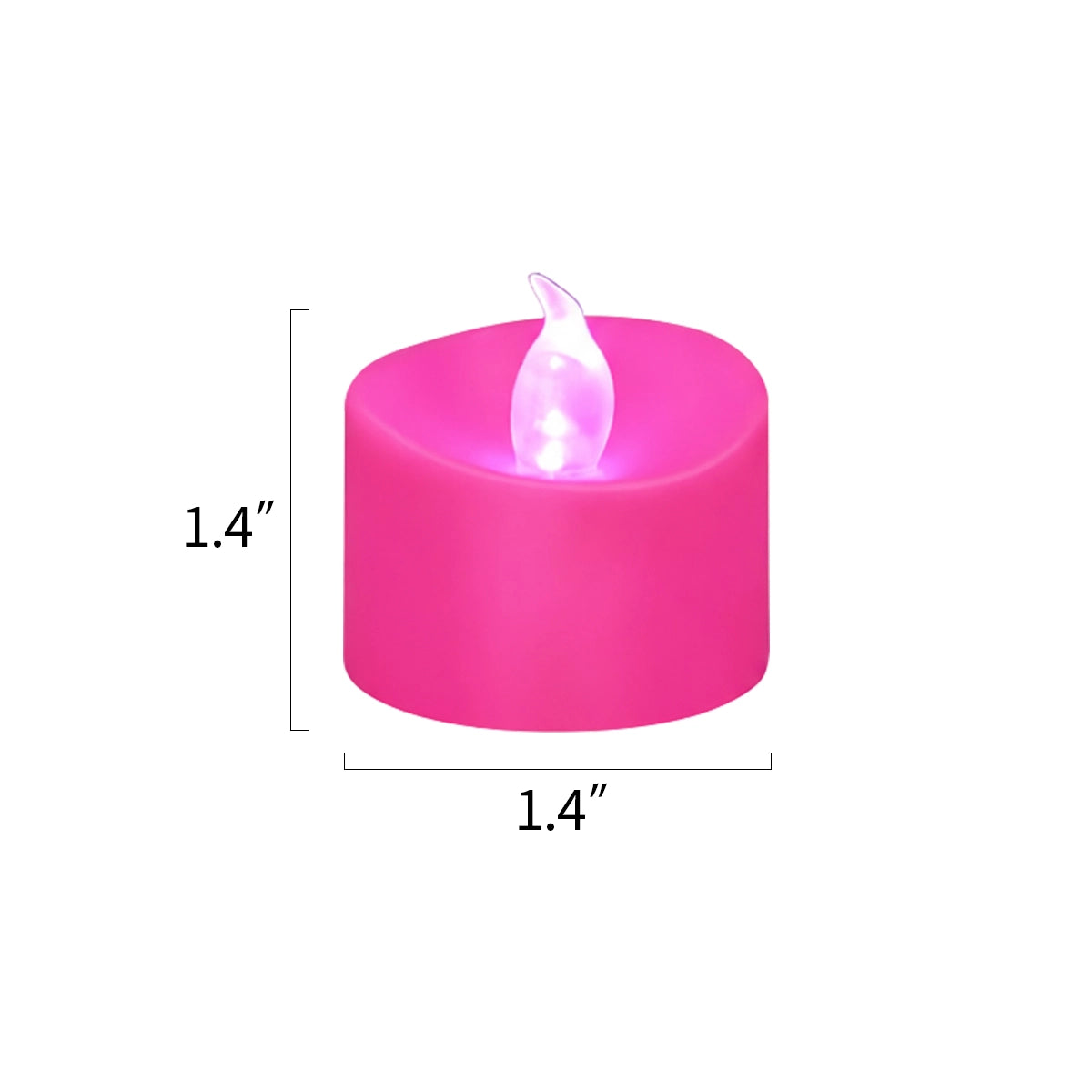 Antizer Pink LED Flameless Candle Tealights 100 Pack × 18