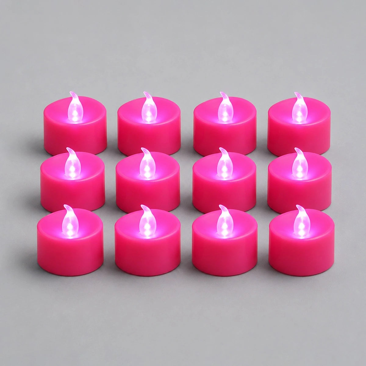 Antizer Pink LED Flameless Candle Tealights 100 Pack × 18