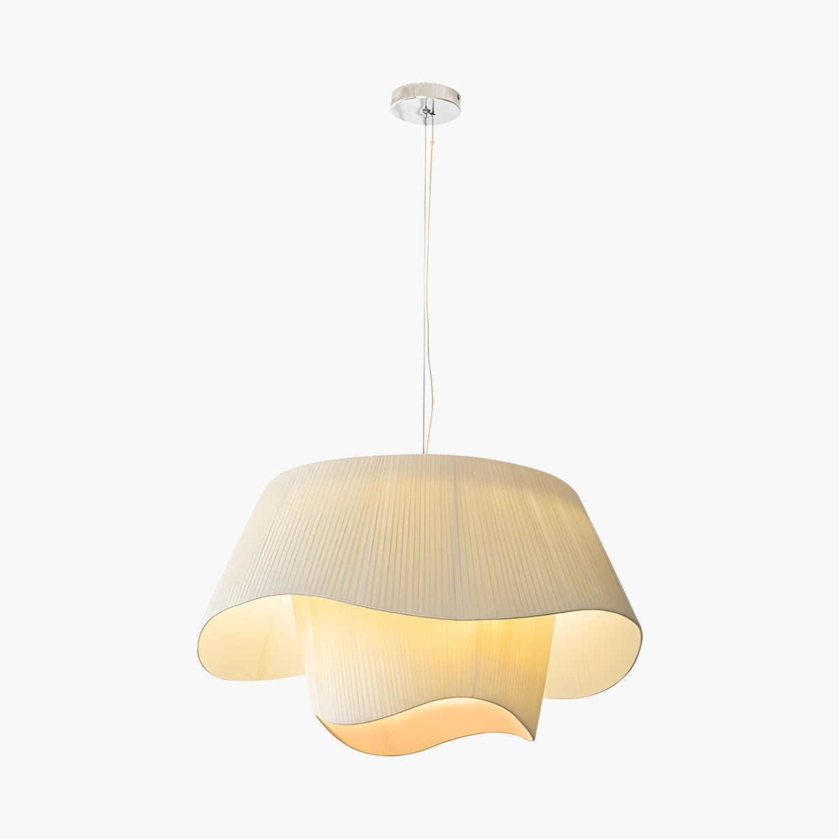 Antizer Pleated Fabric Drum Pendant Light