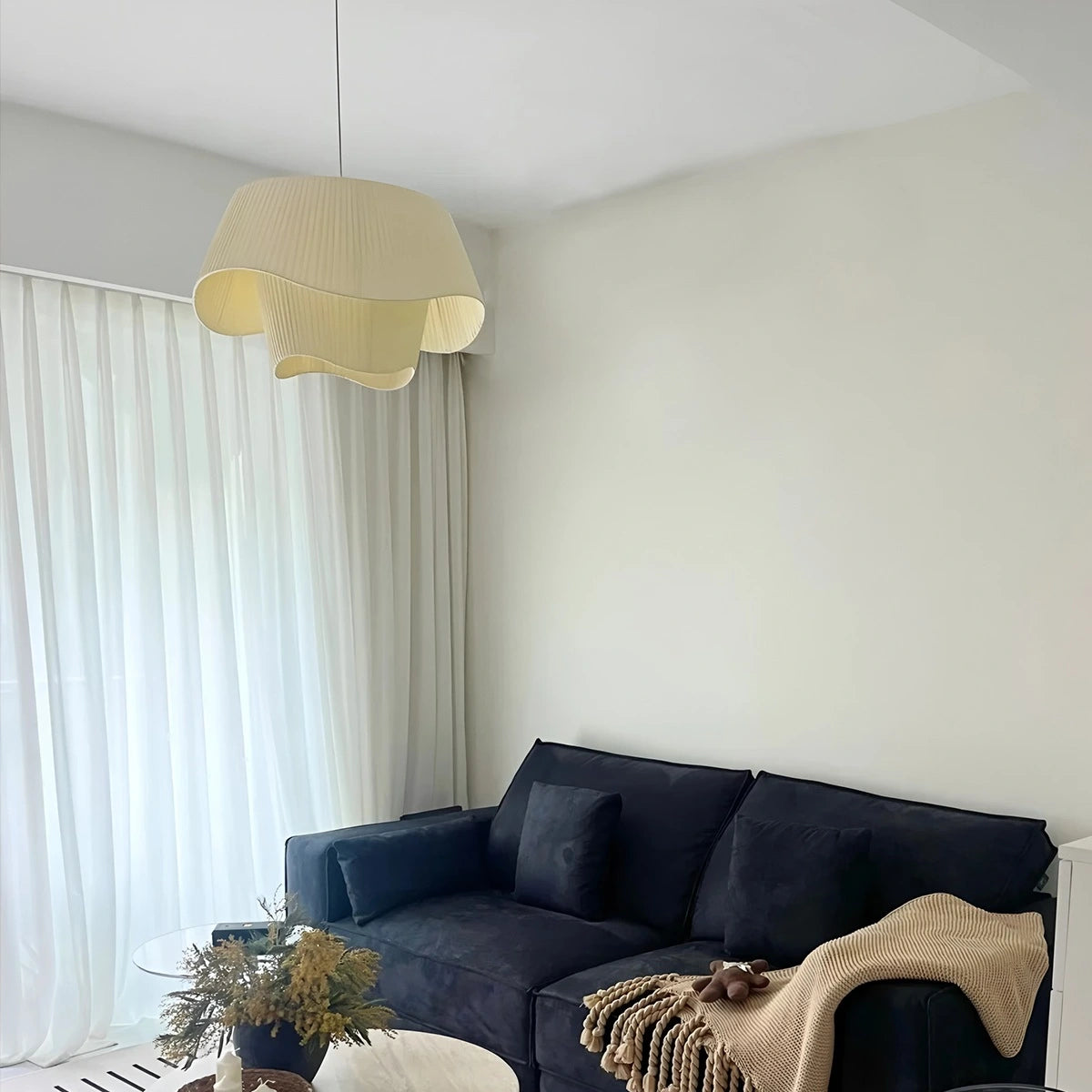 Antizer Pleated Fabric Drum Pendant Light for Modern Interiors