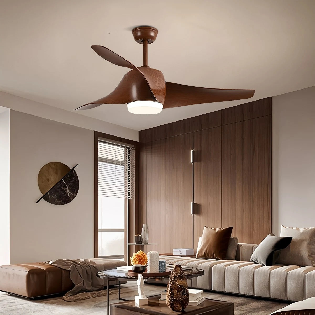 Antizer Propeller Ceiling Fan Lamp for Dining Room