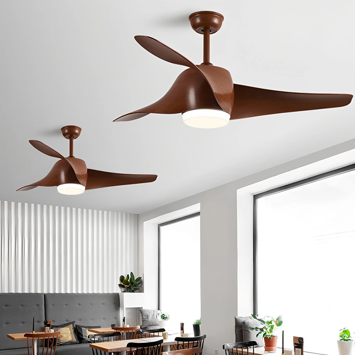 Antizer Propeller Ceiling Fan Lamp for Dining Room
