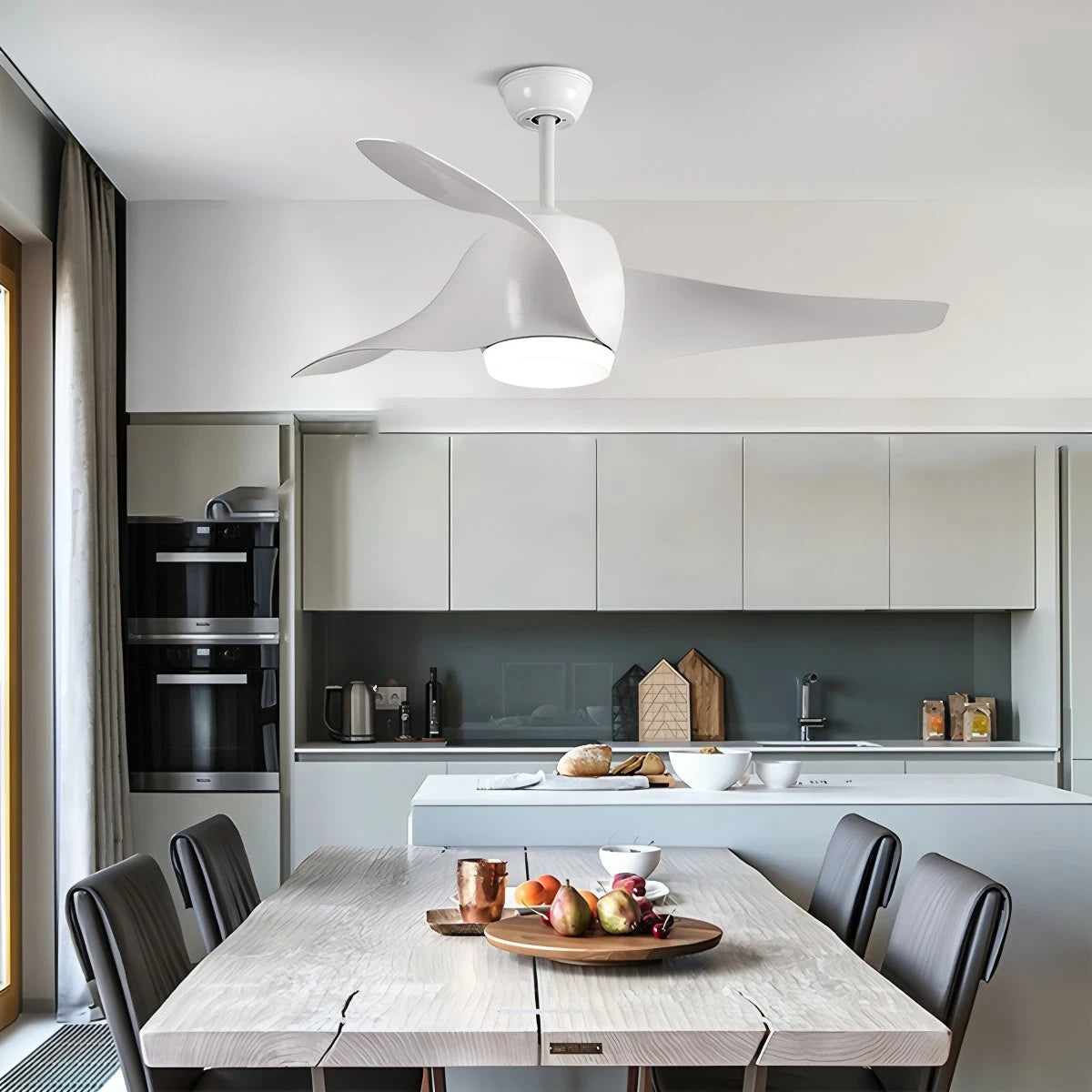 Antizer Propeller Ceiling Fan Lamp for Dining Room