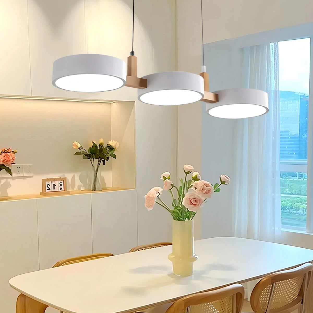 Antizer Rangeen Disc Splicing Pendant Light for Dining Room