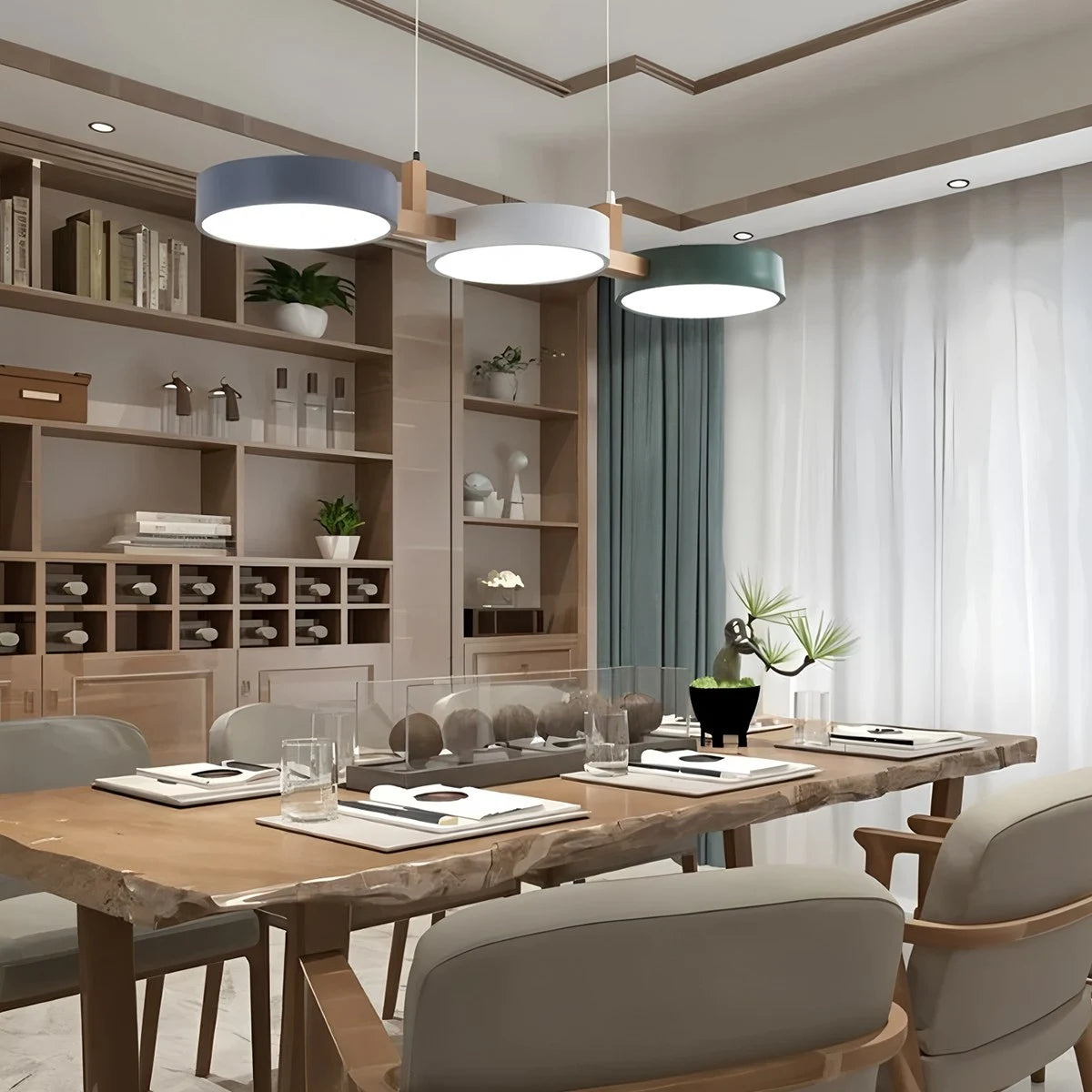 Antizer Rangeen Disc Splicing Pendant Light for Dining Room
