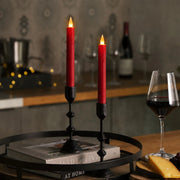 Antizer Red Drip Flameless Taper Candle 24 Pack × 16
