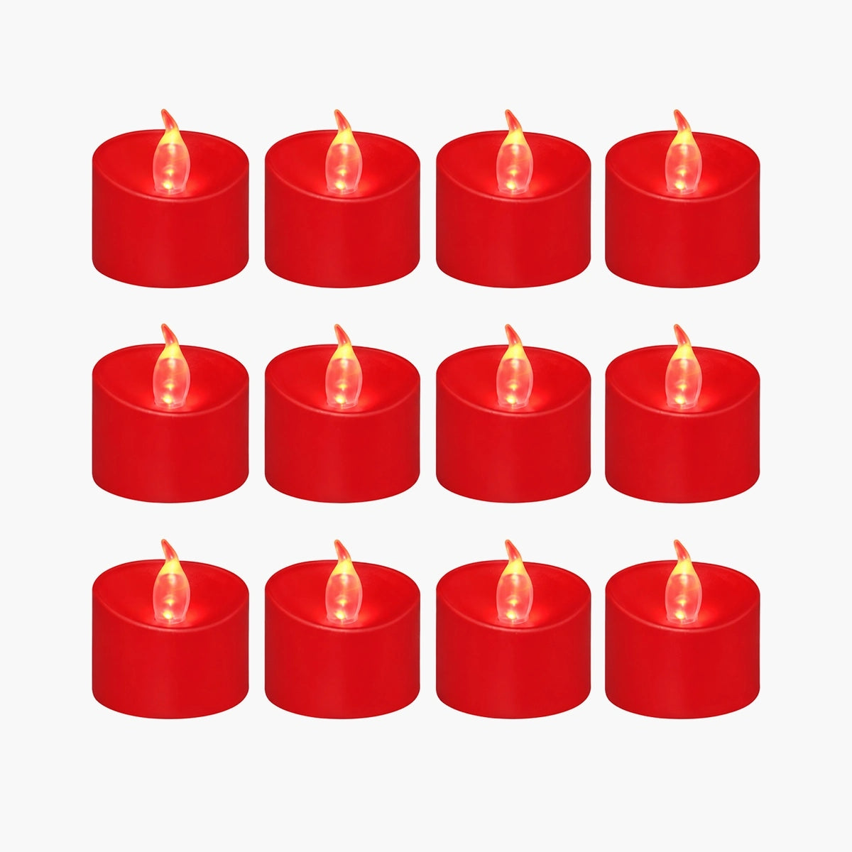 Antizer Red LED Flameless Candle Tealights 100 Pack × 18