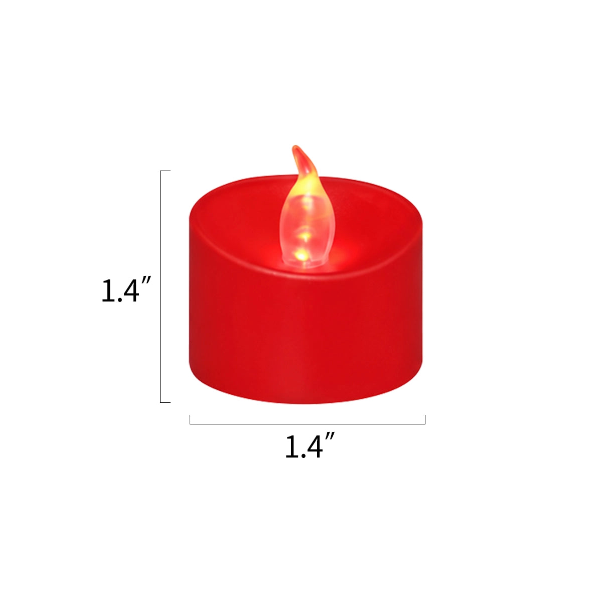 Antizer Red LED Flameless Candle Tealights 100 Pack × 18