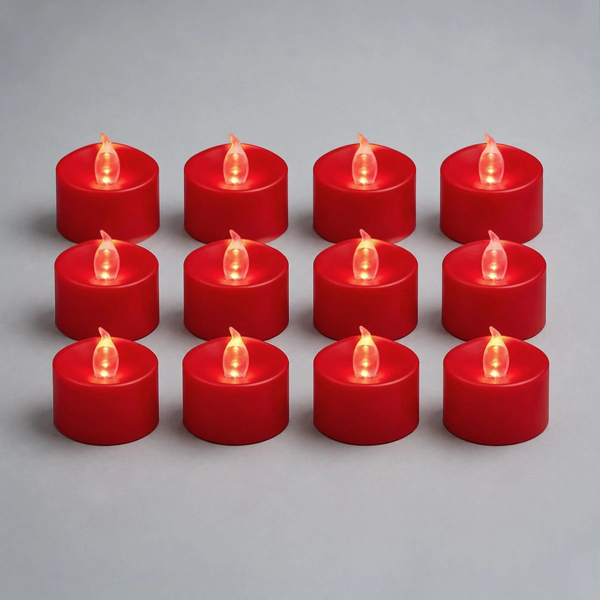 Antizer Red LED Flameless Candle Tealights 100 Pack × 18