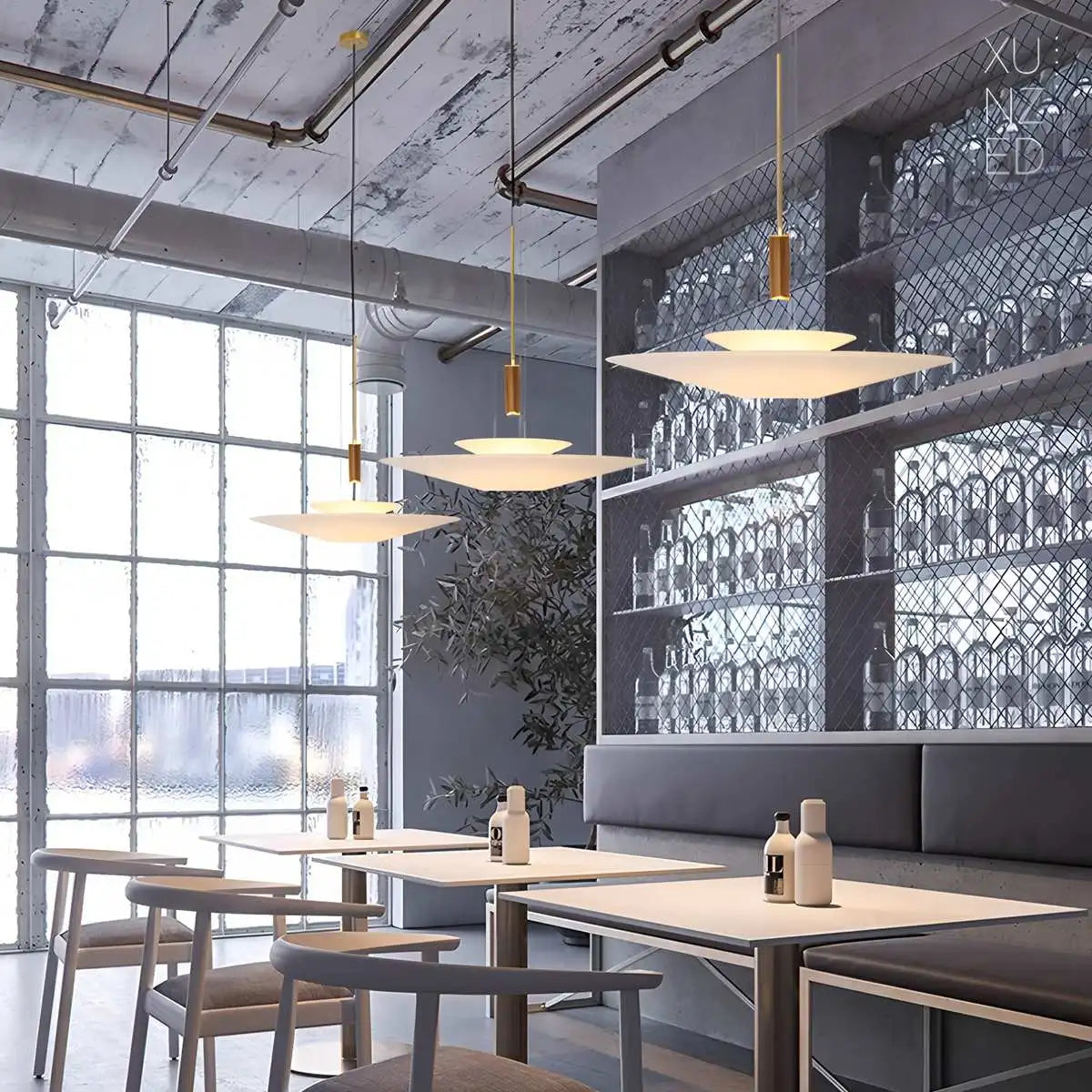 Antizer Layered Disc Pendant Light for Dining Room