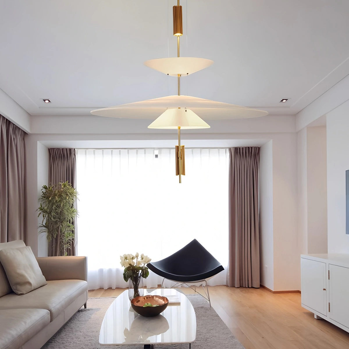 Antizer Layered Disc Pendant Light for Dining Room