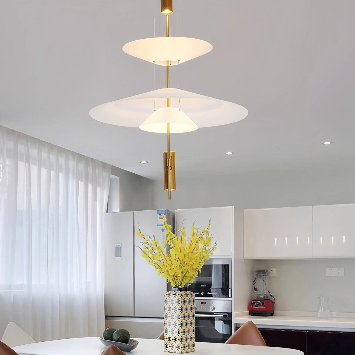 Antizer Layered Disc Pendant Light for Dining Room