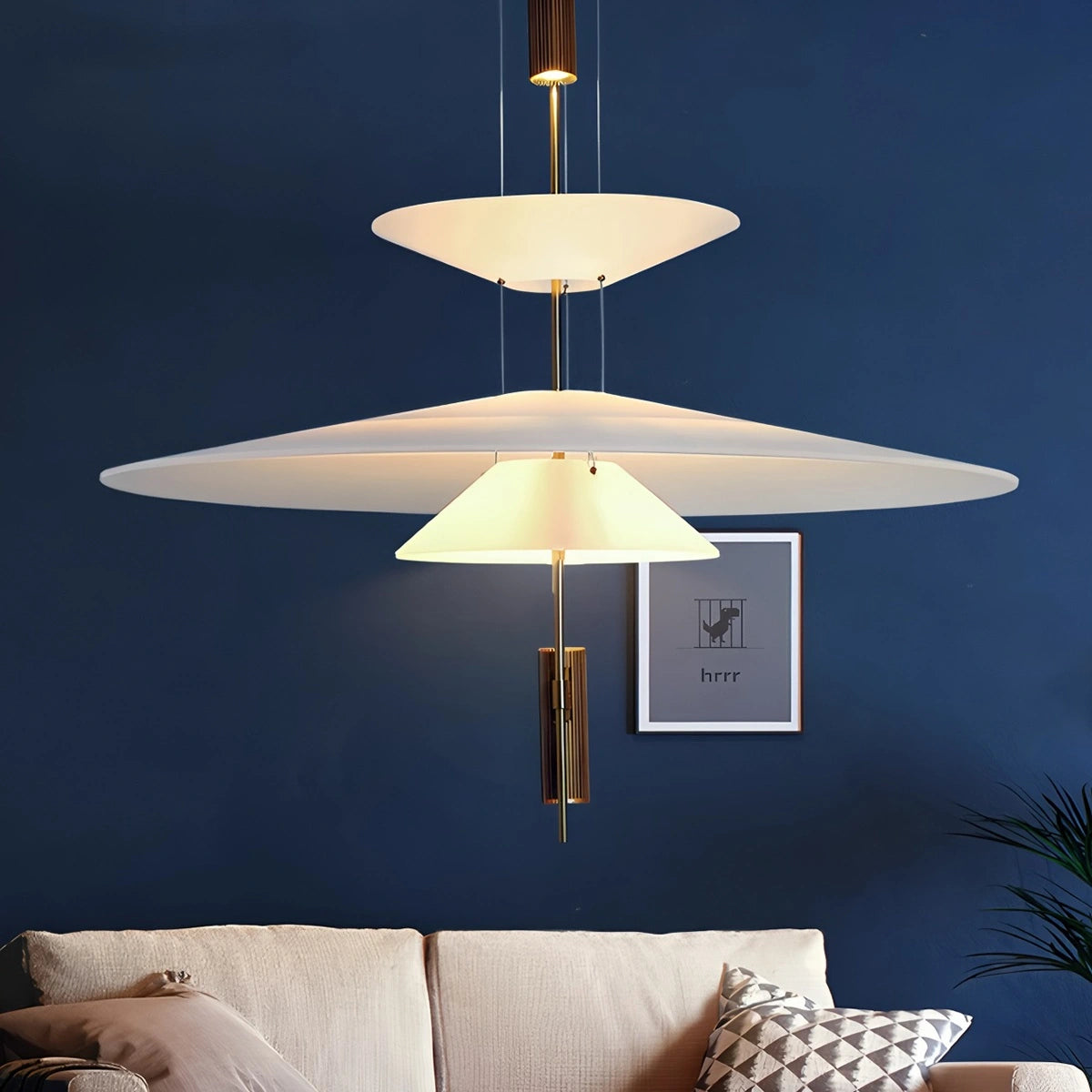Antizer Layered Disc Pendant Light for Dining Room