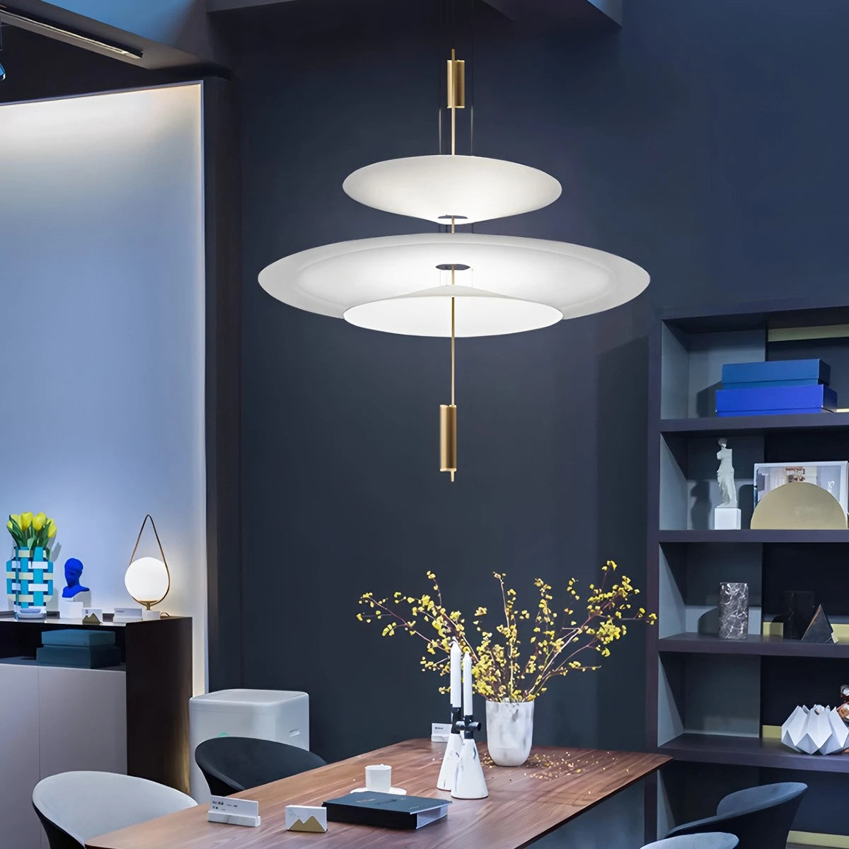 Antizer Layered Disc Pendant Light for Dining Room