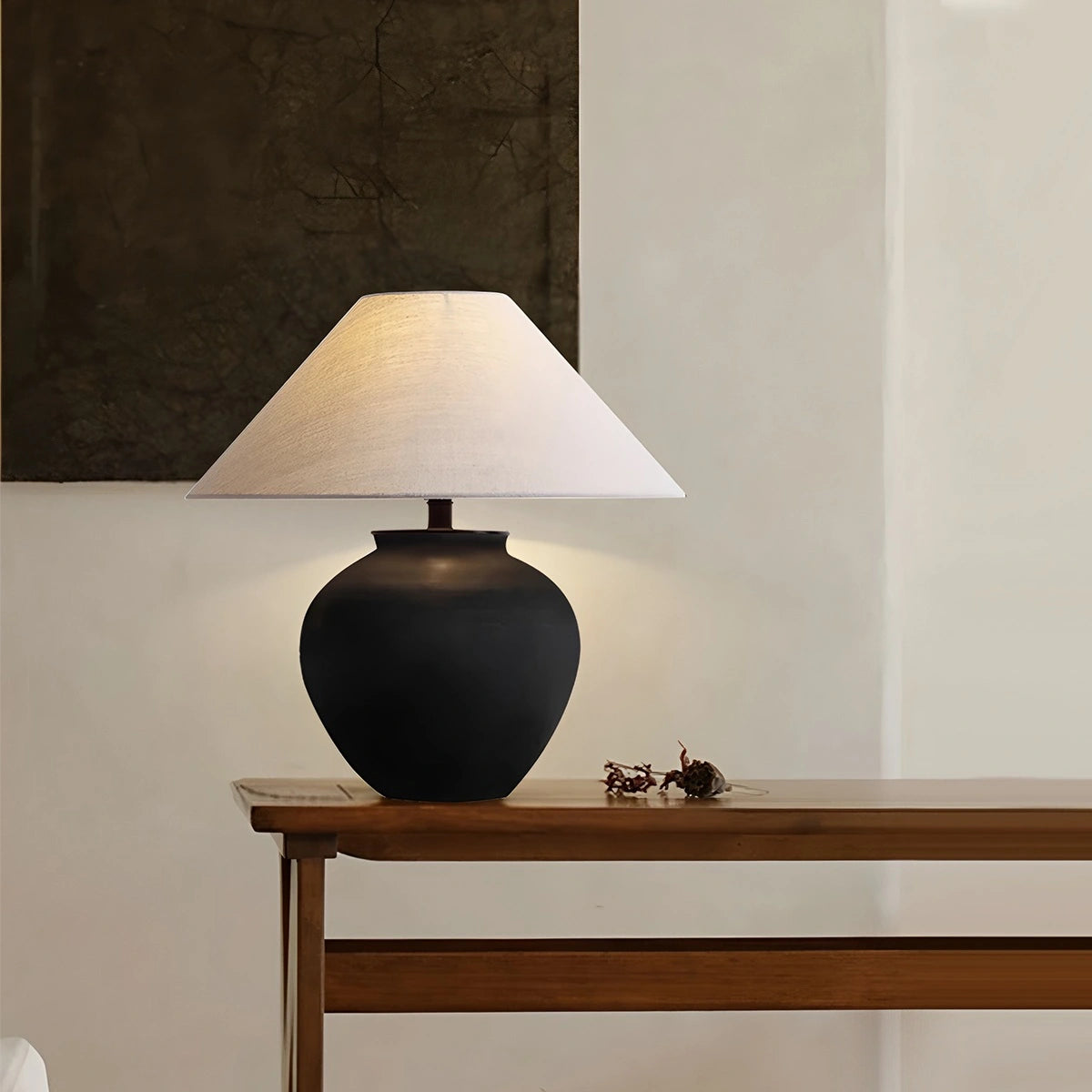 Antizer Retro Ceramic Jar Table Lamp