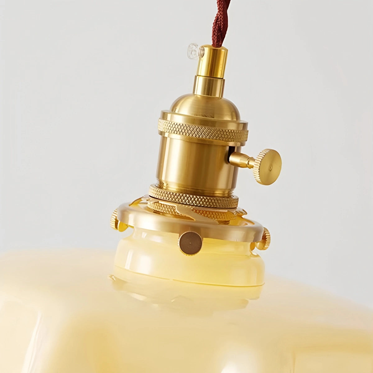 Antizer Retro Coloured Glass Pendant Light for Kitchen