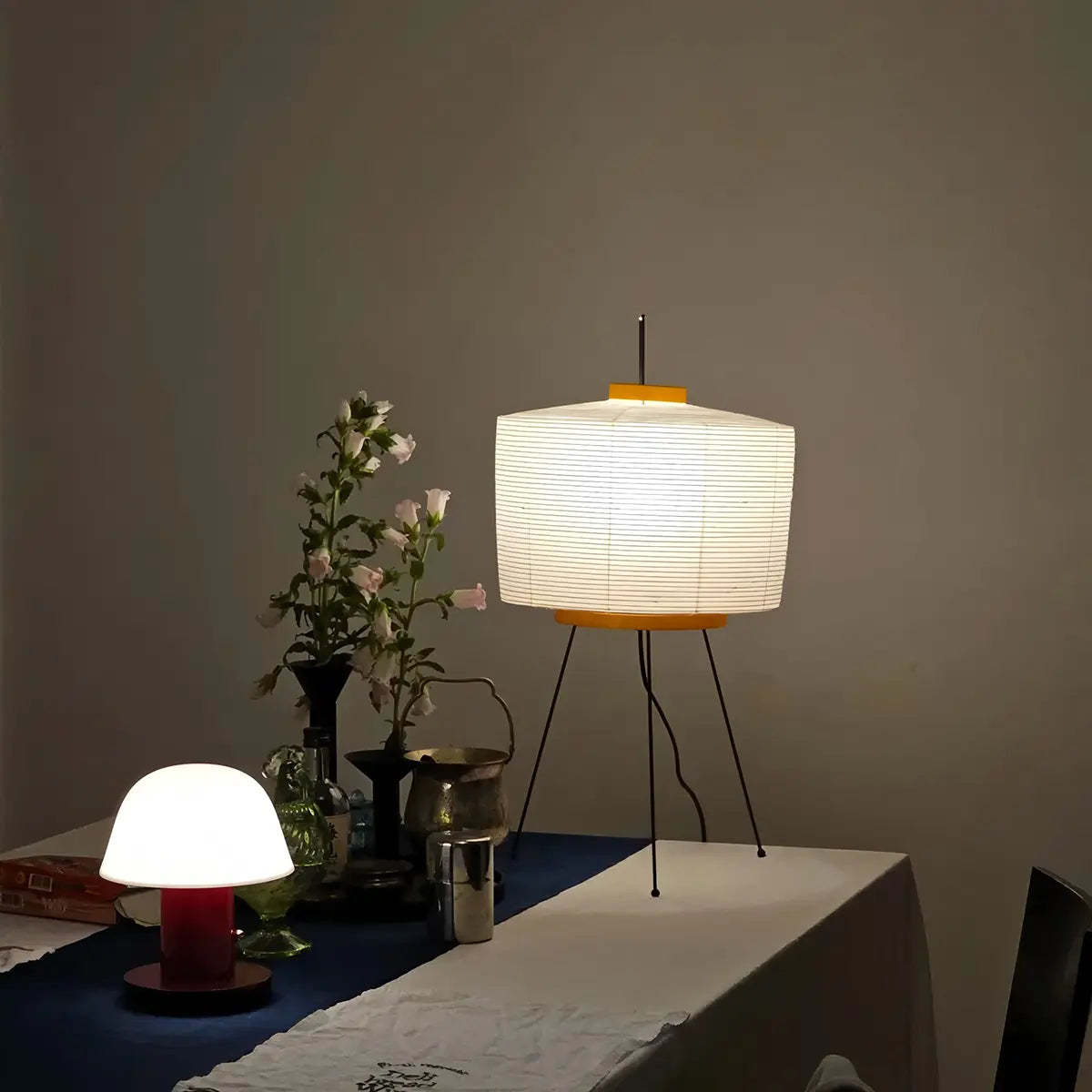 Antizer Rice Paper Art Floor & Table Lamp