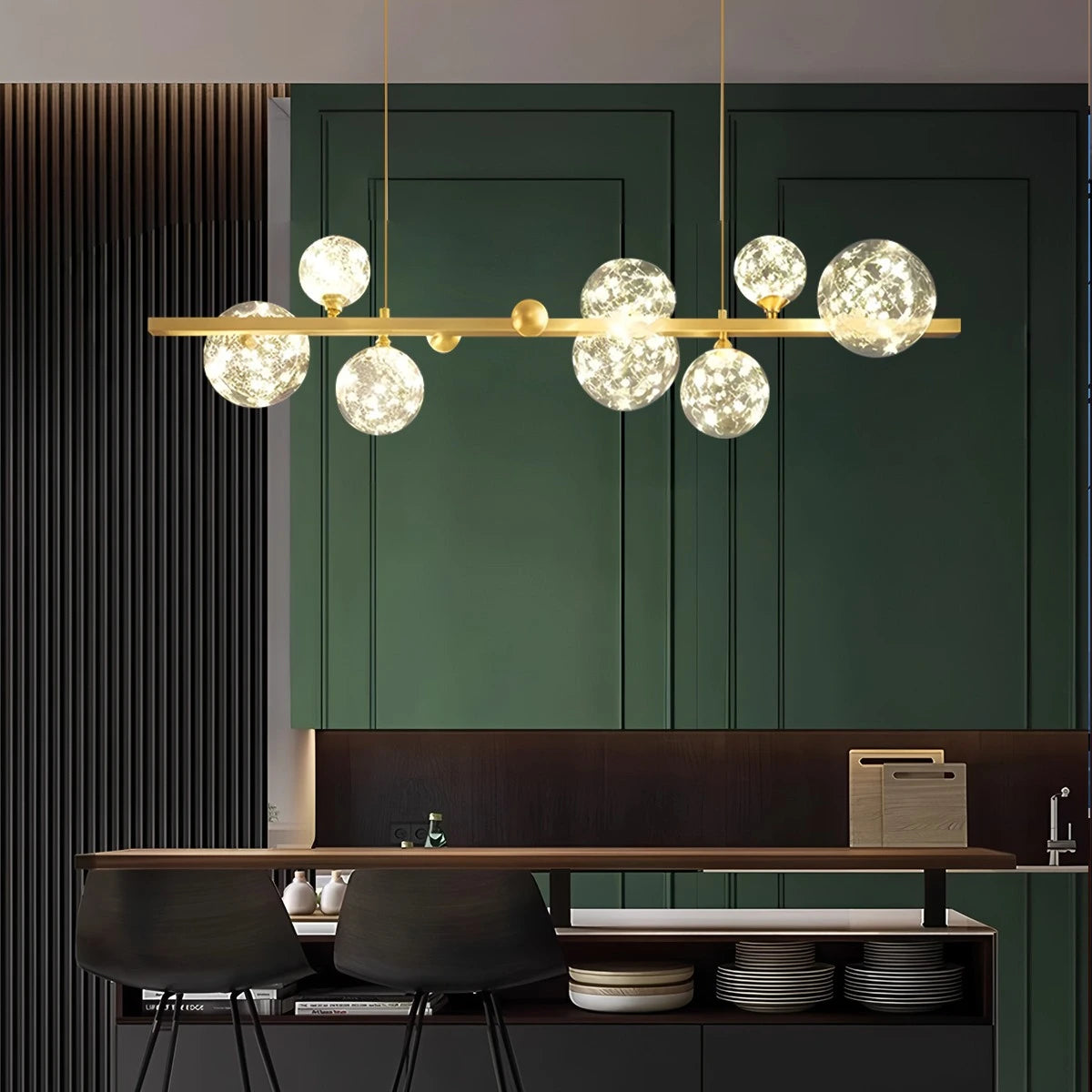 Antizer Robina Bubble Glass Chandelier for Living Room
