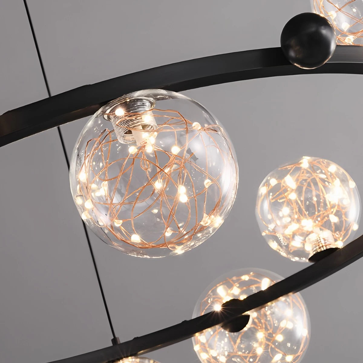 Antizer Robina Bubble Glass Chandelier for Living Room