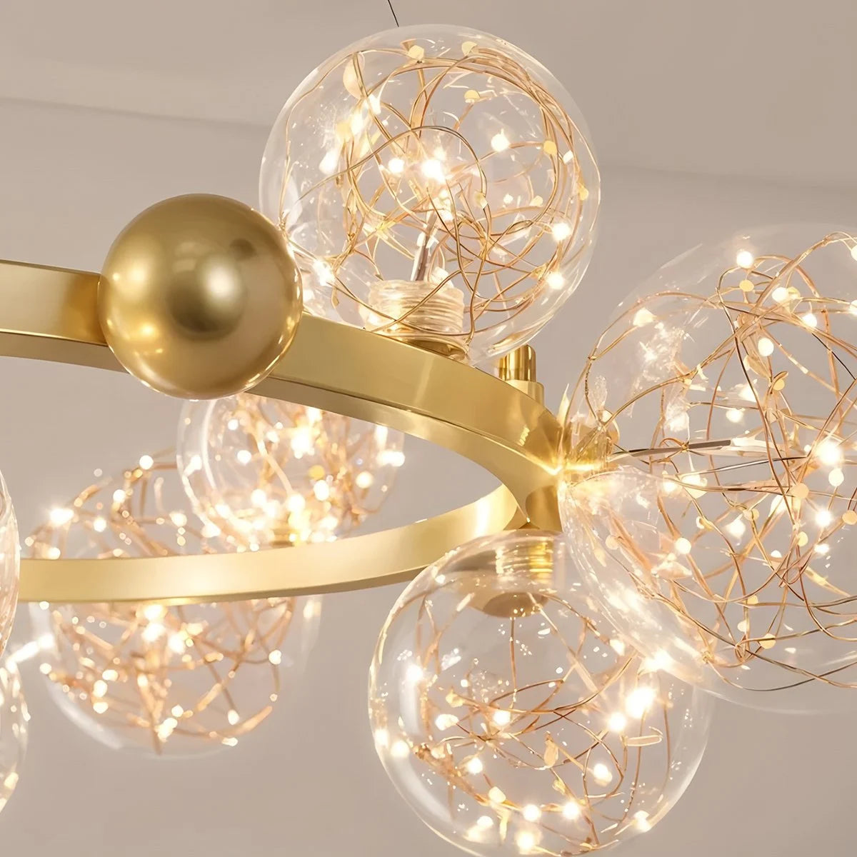 Antizer Robina Bubble Glass Chandelier for Living Room