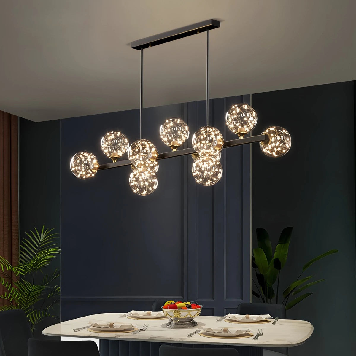 Antizer Robina Bubble Glass Chandelier for Living Room