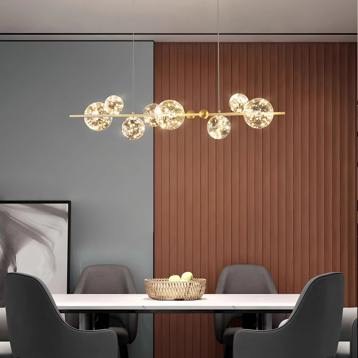 Antizer Robina Bubble Glass Chandelier for Living Room