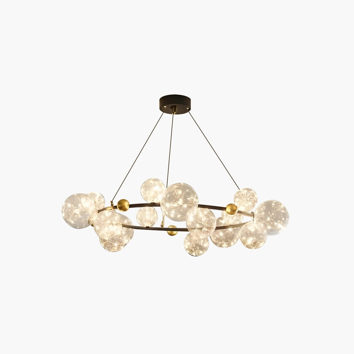 Antizer Robina Bubble Glass Chandelier for Living Room
