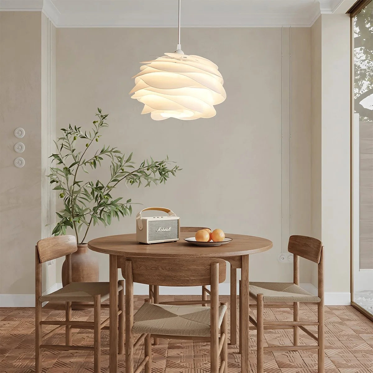 Antizer Rose Floral Pendant Light for Bedroom