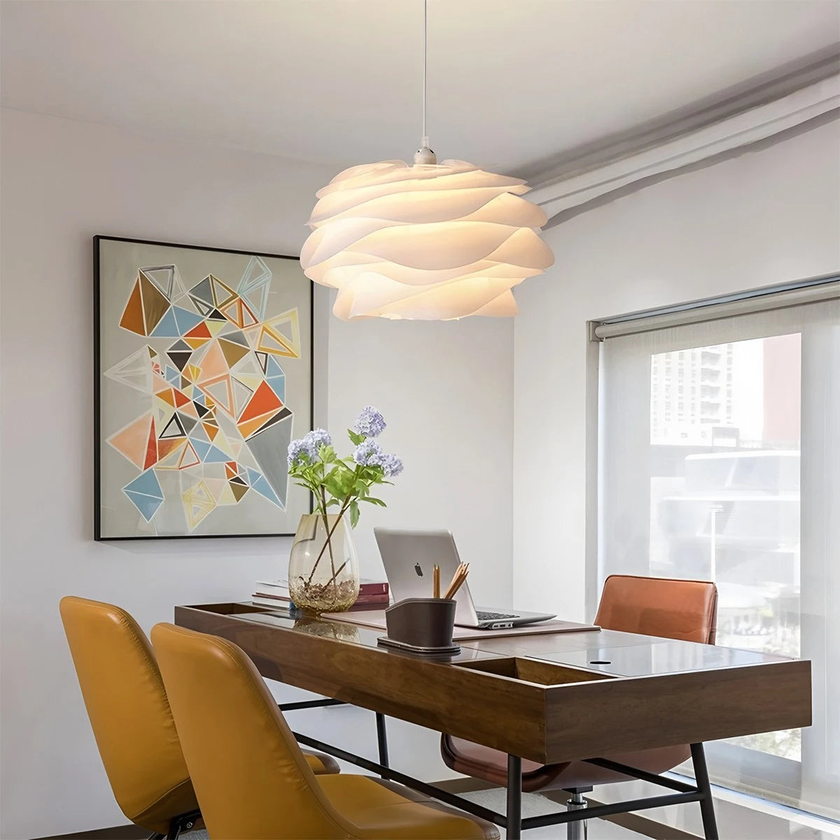 Antizer Rose Floral Pendant Light for Bedroom