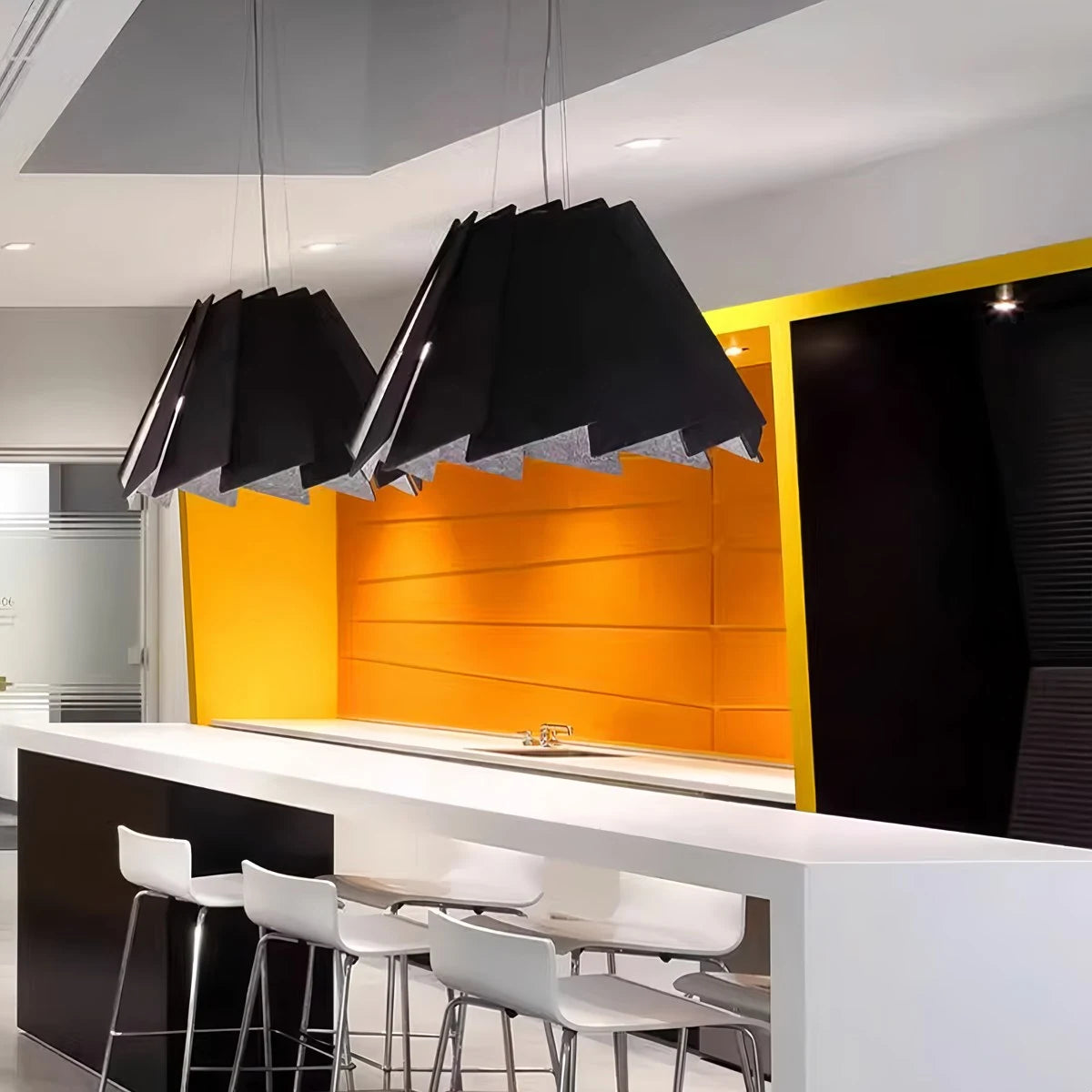 Antizer Rotating Leaf Acoustic Pendant Light for Living Room Office