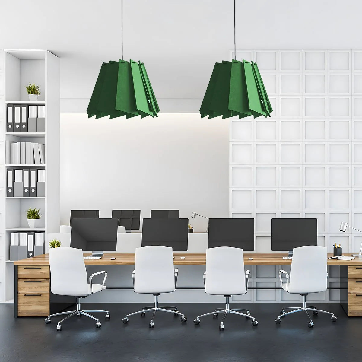 Antizer Rotating Leaf Acoustic Pendant Light for Living Room Office