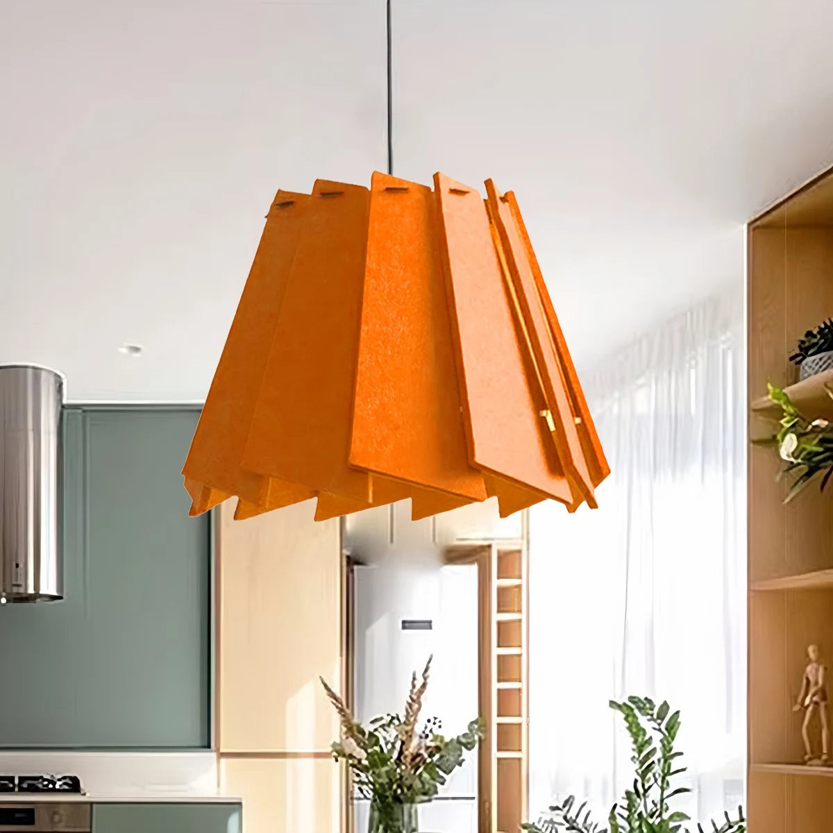 Antizer Rotating Leaf Acoustic Pendant Light for Living Room Office