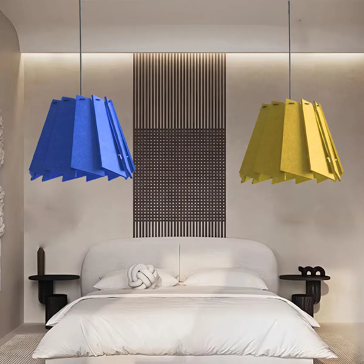 Antizer Rotating Leaf Acoustic Pendant Light for Living Room Office