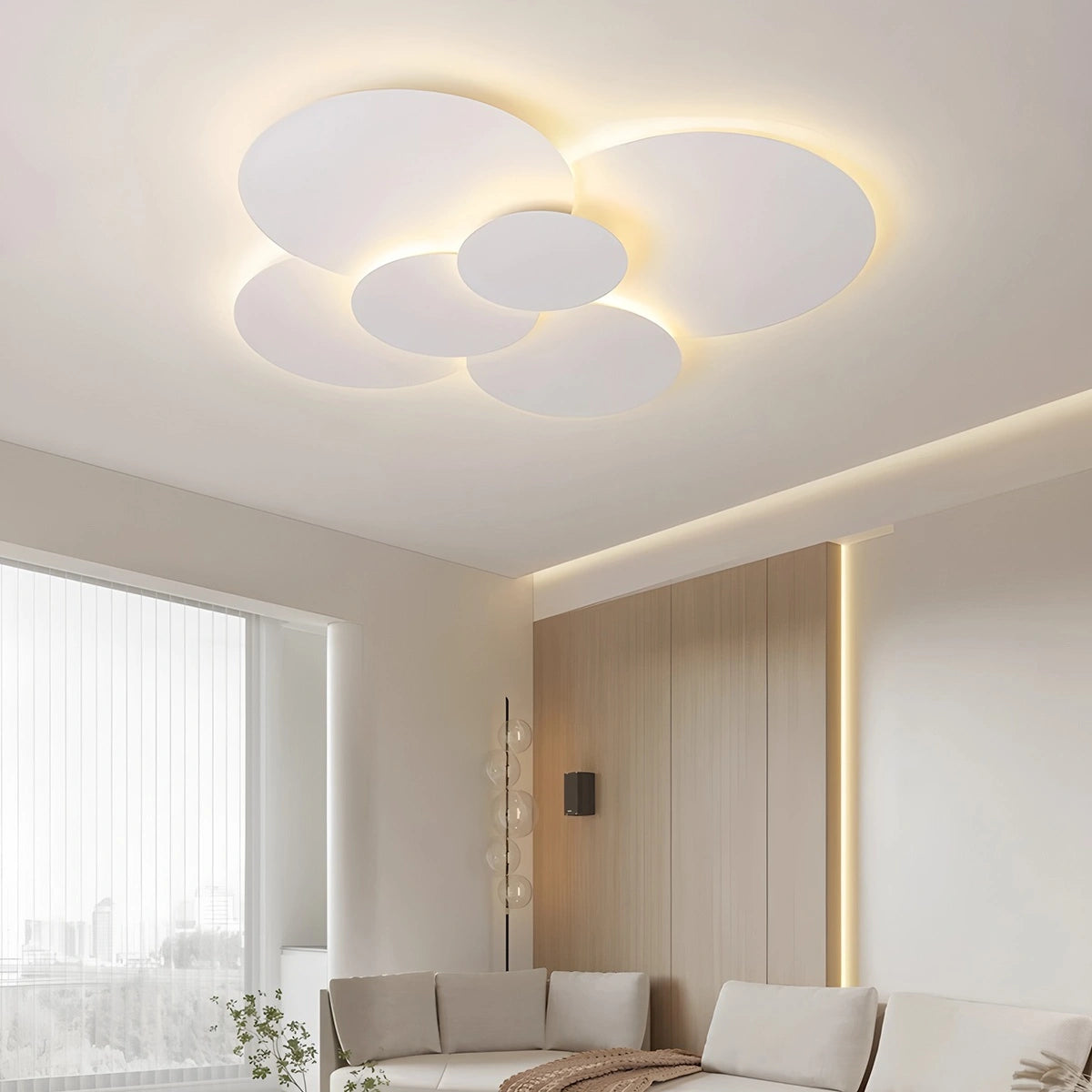 Antizer Round Flat Flush Mount Ceiling Light