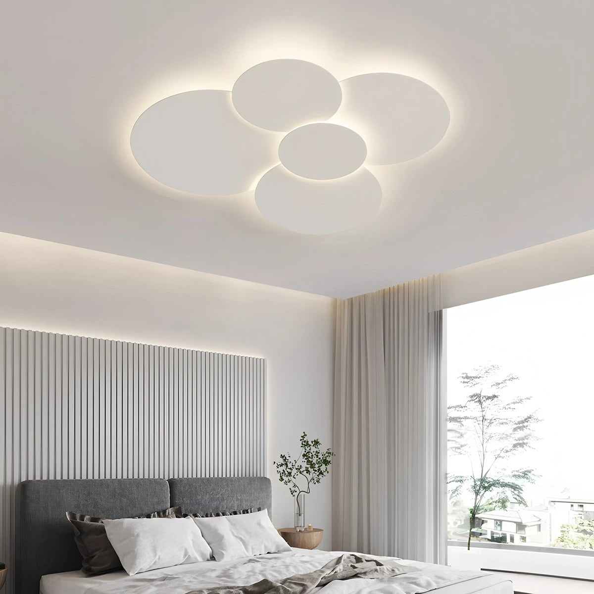 Antizer Round Flat Flush Mount Ceiling Light