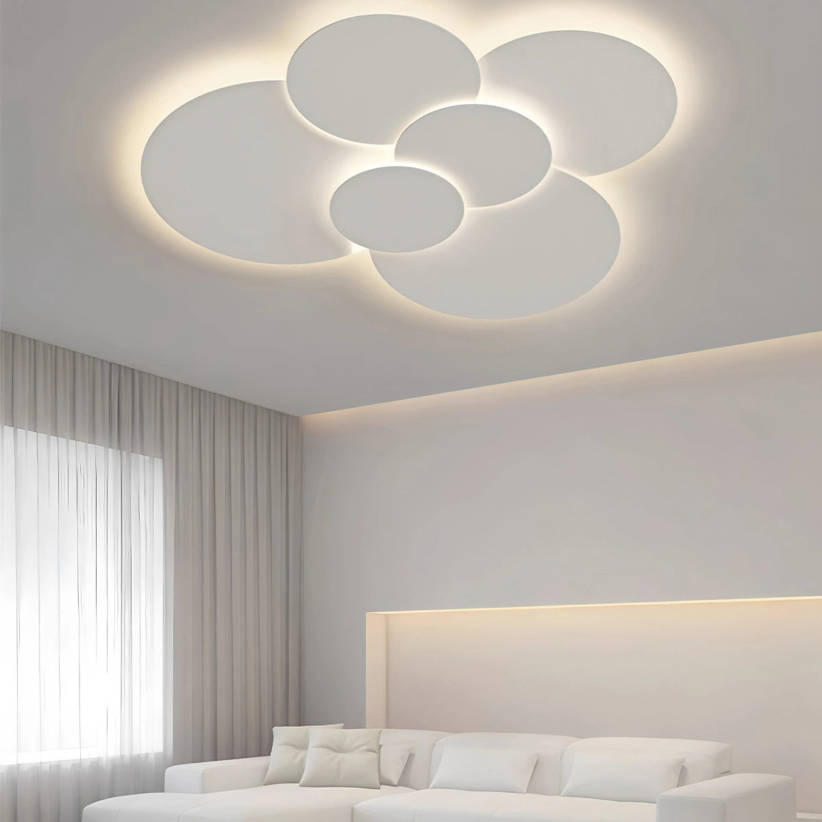 Antizer Round Flat Flush Mount Ceiling Light