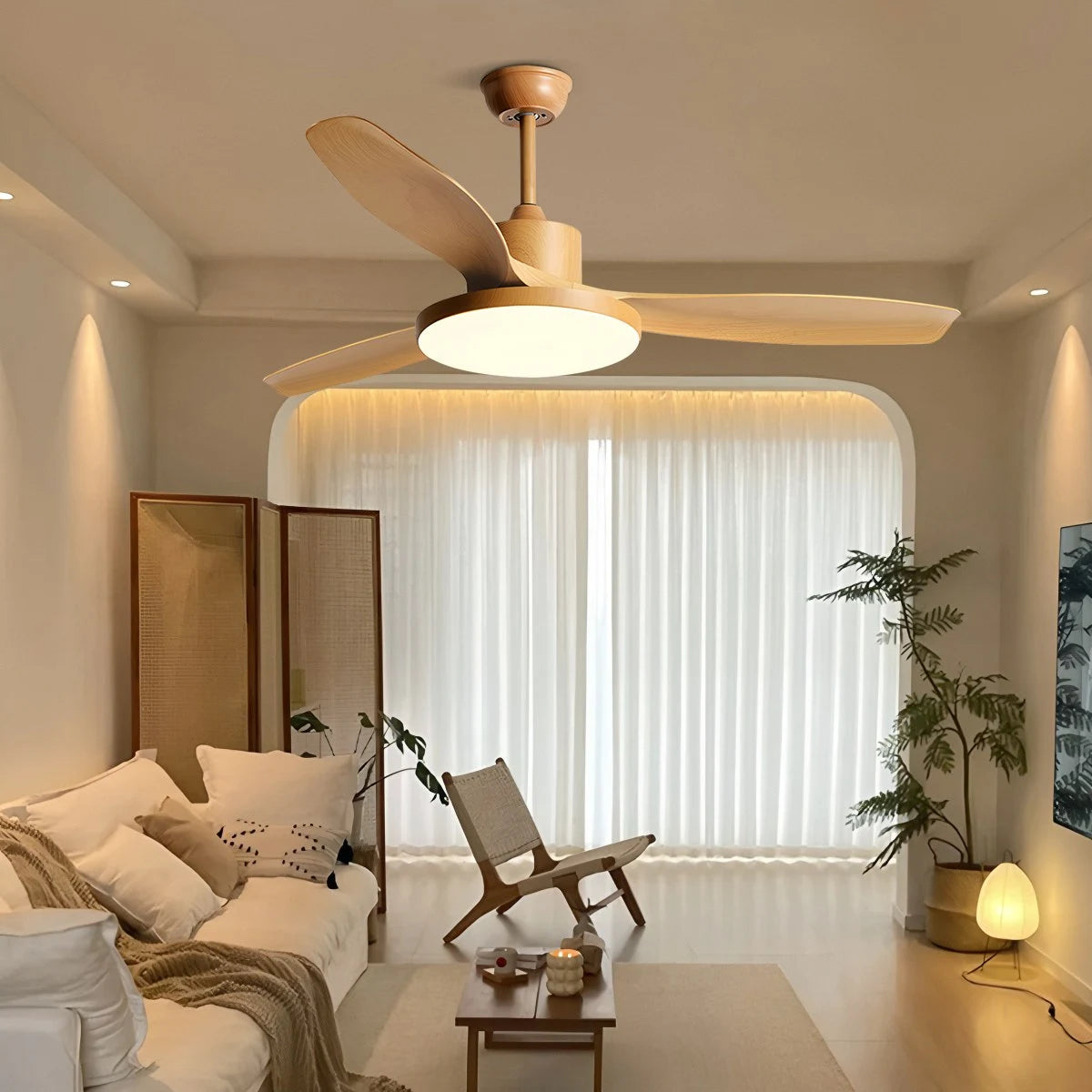 Antizer Scandi Reversible Ceiling Fan with Light