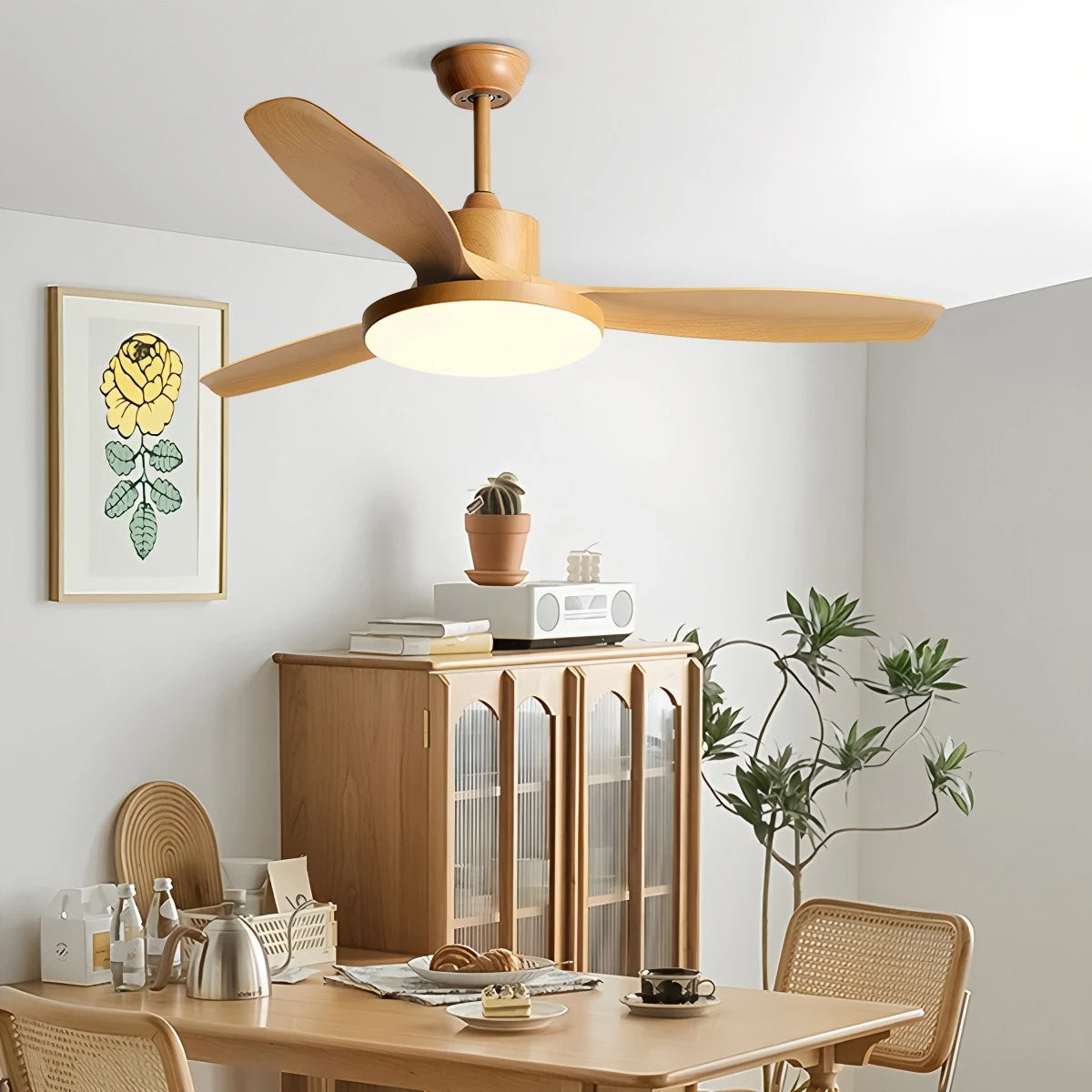 Antizer Scandi Reversible Ceiling Fan with Light