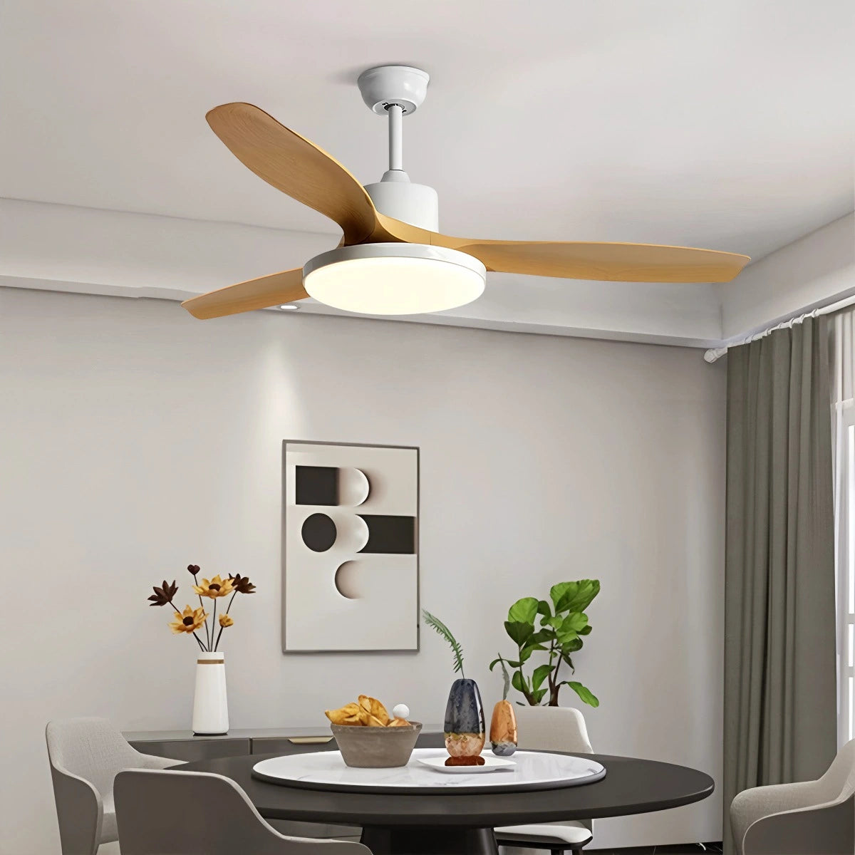 Antizer Scandi Reversible Ceiling Fan with Light